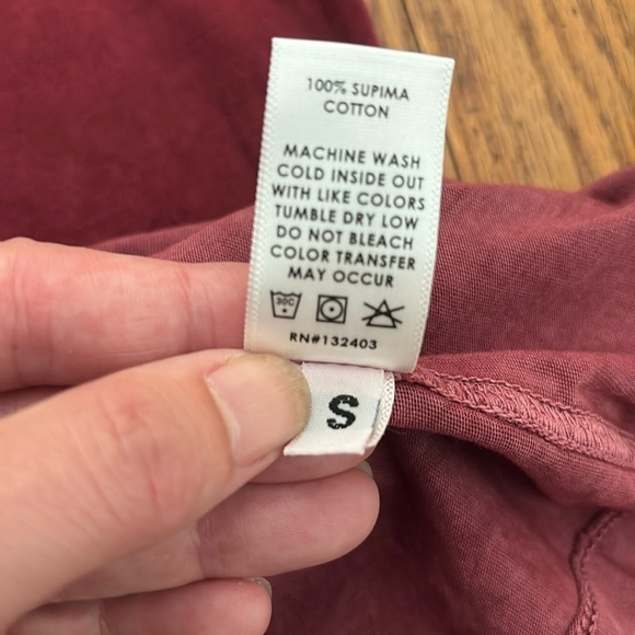 Cotton Citizen Classic Crew Neck Vintage Brick Men's Size small NWT unisex - Picture 4 of 7